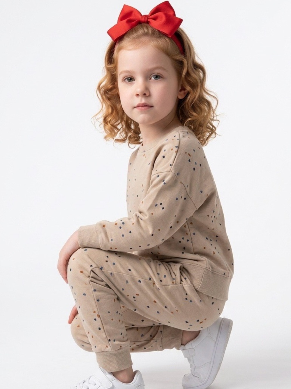 24 Months Kids 2-Piece Sweatshirt Set Patterned Matching Outfit Comfy Casual